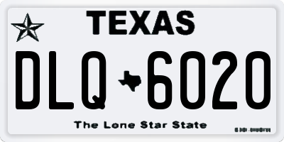 TX license plate DLQ6020