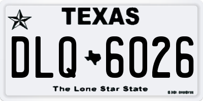 TX license plate DLQ6026