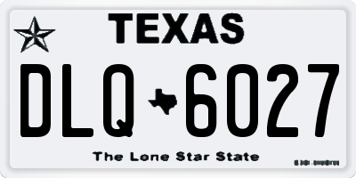 TX license plate DLQ6027