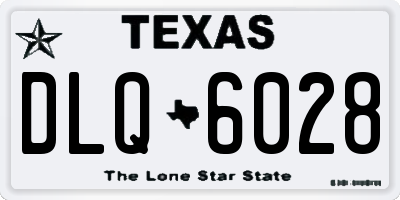 TX license plate DLQ6028