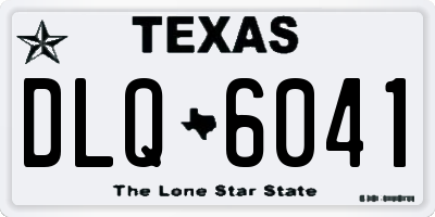 TX license plate DLQ6041