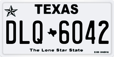 TX license plate DLQ6042