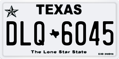 TX license plate DLQ6045