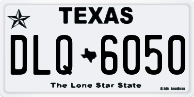 TX license plate DLQ6050
