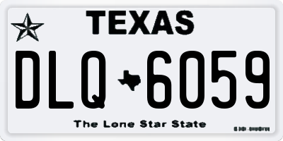 TX license plate DLQ6059