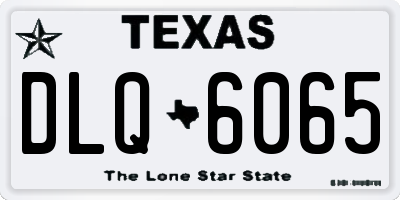 TX license plate DLQ6065