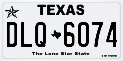 TX license plate DLQ6074