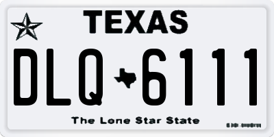 TX license plate DLQ6111