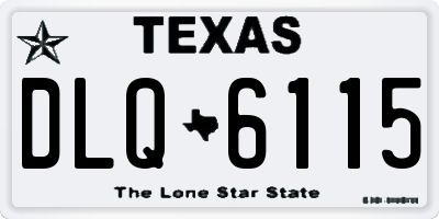 TX license plate DLQ6115