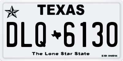 TX license plate DLQ6130