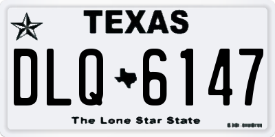 TX license plate DLQ6147
