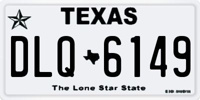 TX license plate DLQ6149