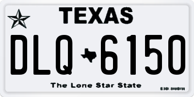 TX license plate DLQ6150