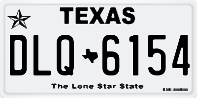 TX license plate DLQ6154