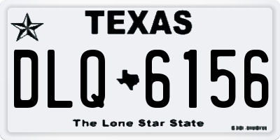 TX license plate DLQ6156
