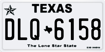 TX license plate DLQ6158