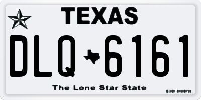 TX license plate DLQ6161