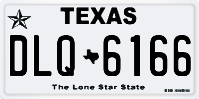 TX license plate DLQ6166