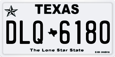 TX license plate DLQ6180
