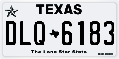 TX license plate DLQ6183