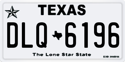 TX license plate DLQ6196