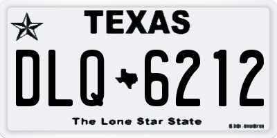 TX license plate DLQ6212