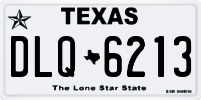 TX license plate DLQ6213