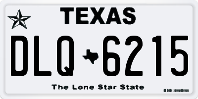 TX license plate DLQ6215