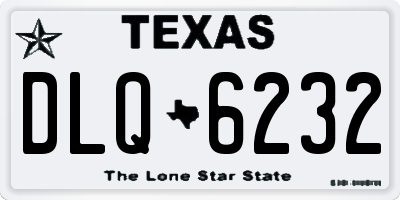 TX license plate DLQ6232