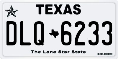 TX license plate DLQ6233