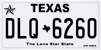 TX license plate DLQ6260