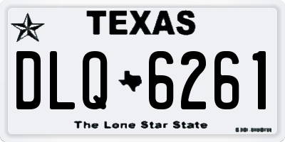 TX license plate DLQ6261