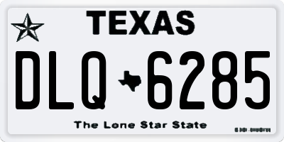 TX license plate DLQ6285