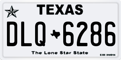 TX license plate DLQ6286