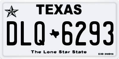 TX license plate DLQ6293