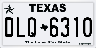 TX license plate DLQ6310