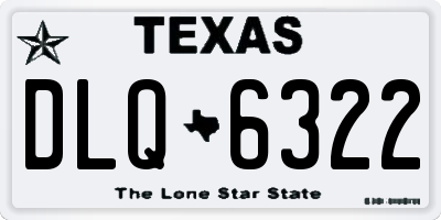 TX license plate DLQ6322