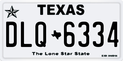 TX license plate DLQ6334