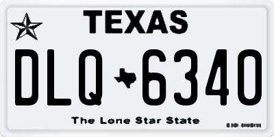 TX license plate DLQ6340