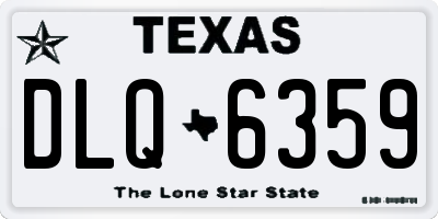 TX license plate DLQ6359