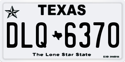 TX license plate DLQ6370
