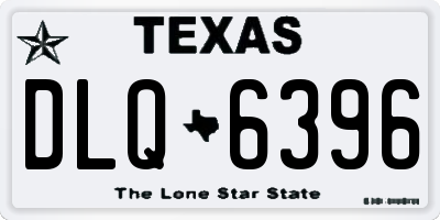 TX license plate DLQ6396