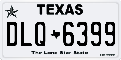 TX license plate DLQ6399