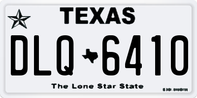 TX license plate DLQ6410
