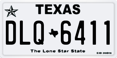 TX license plate DLQ6411