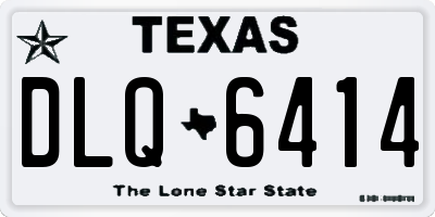 TX license plate DLQ6414