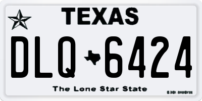 TX license plate DLQ6424