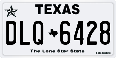 TX license plate DLQ6428