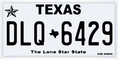 TX license plate DLQ6429