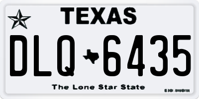 TX license plate DLQ6435